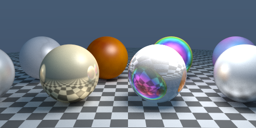 Ray tracer architecture diagram showing light paths